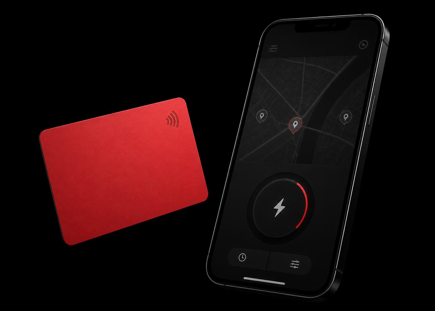 Charging pass and mobile charging app in company branding